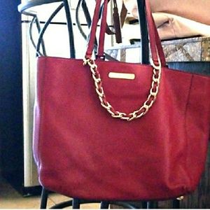 Red Michael Kors purse